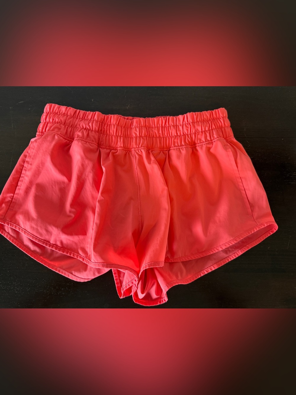 AERIE offline low rise Coral Pink Elastic-Waist Athletic Shorts